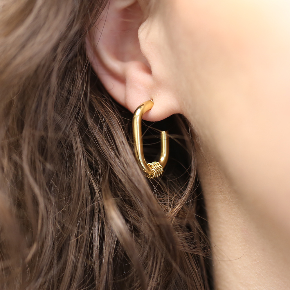 The square earrings