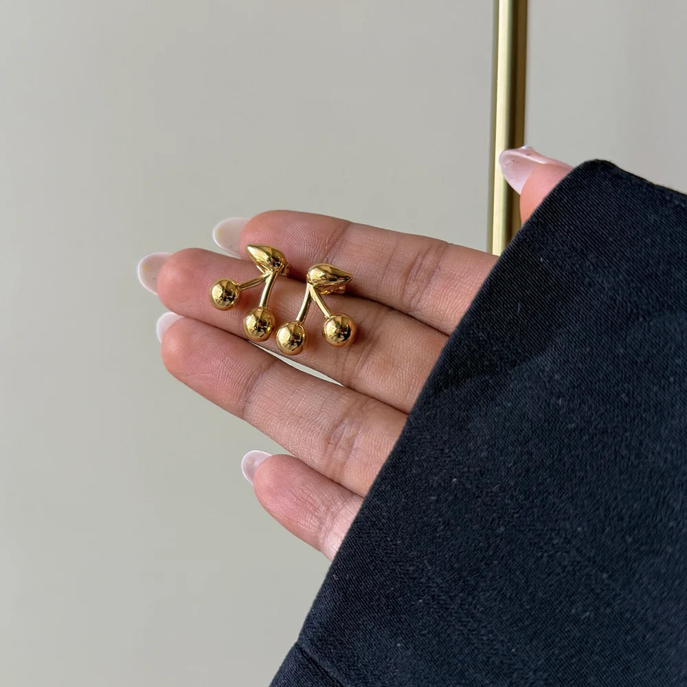 The cherry earrings