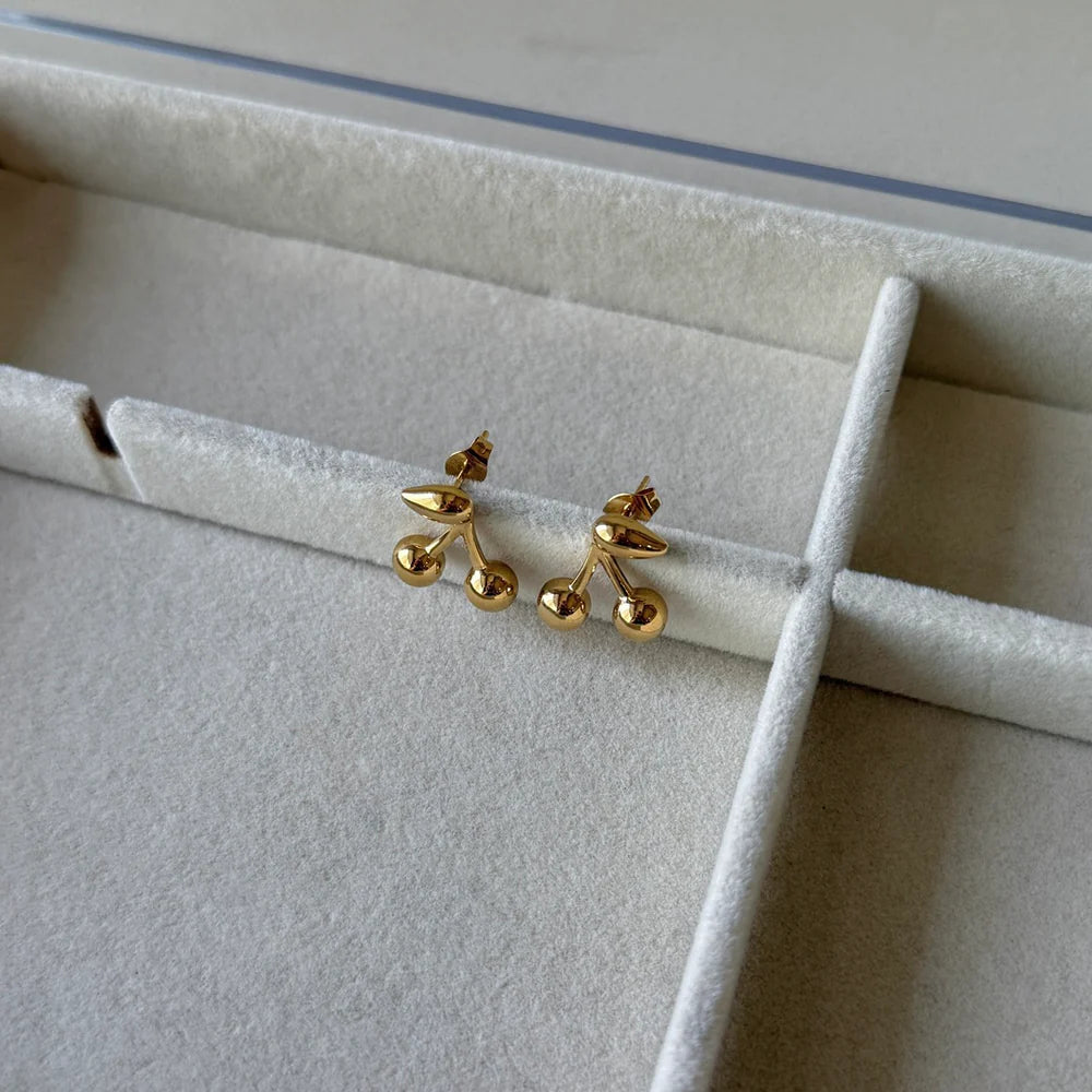 The cherry earrings