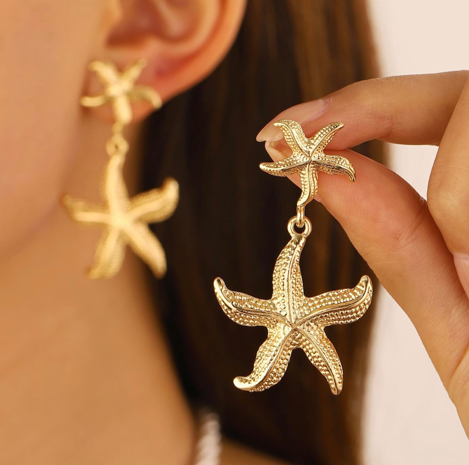 The starfish earrings