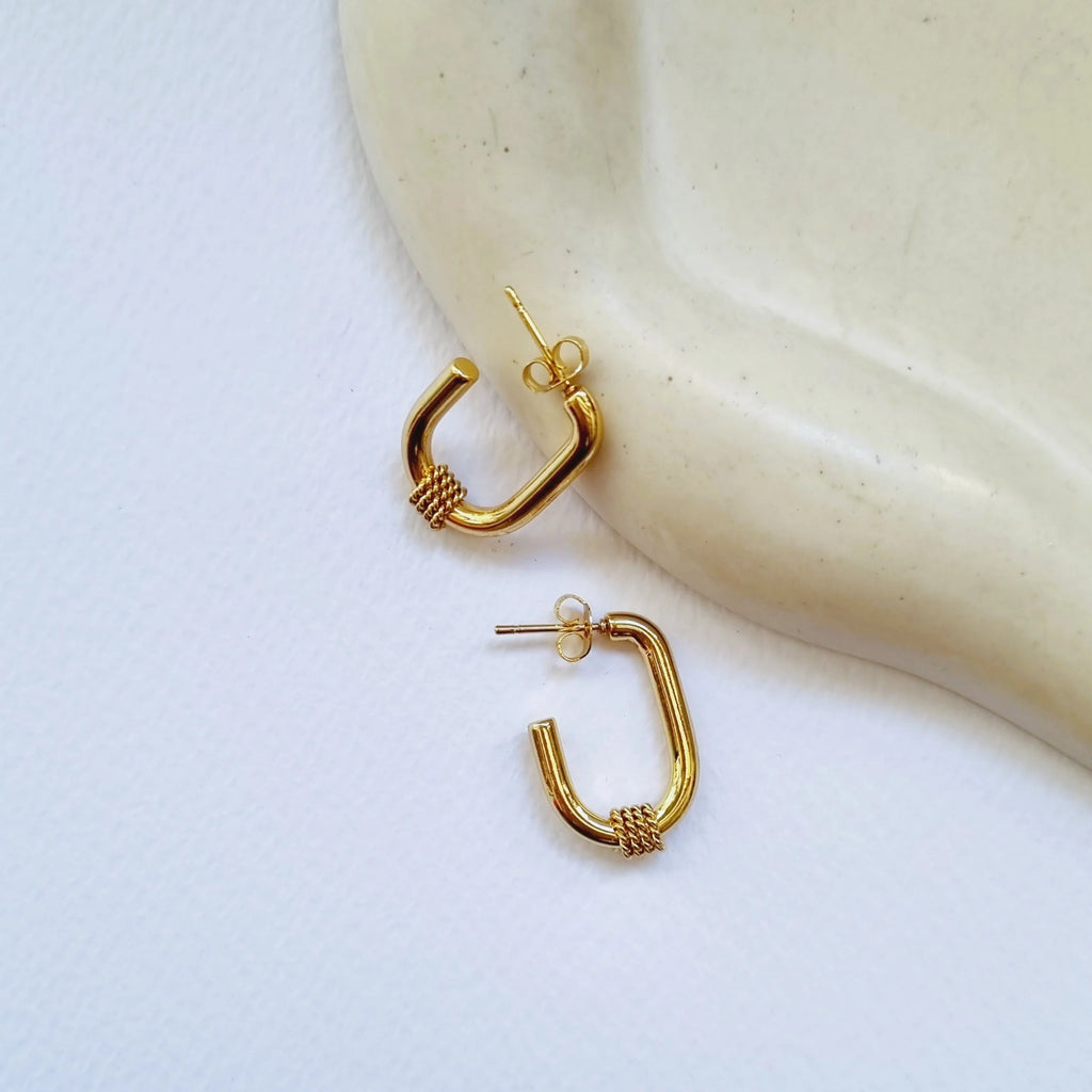 The ‘everyday’ hoops- 18K gold plated