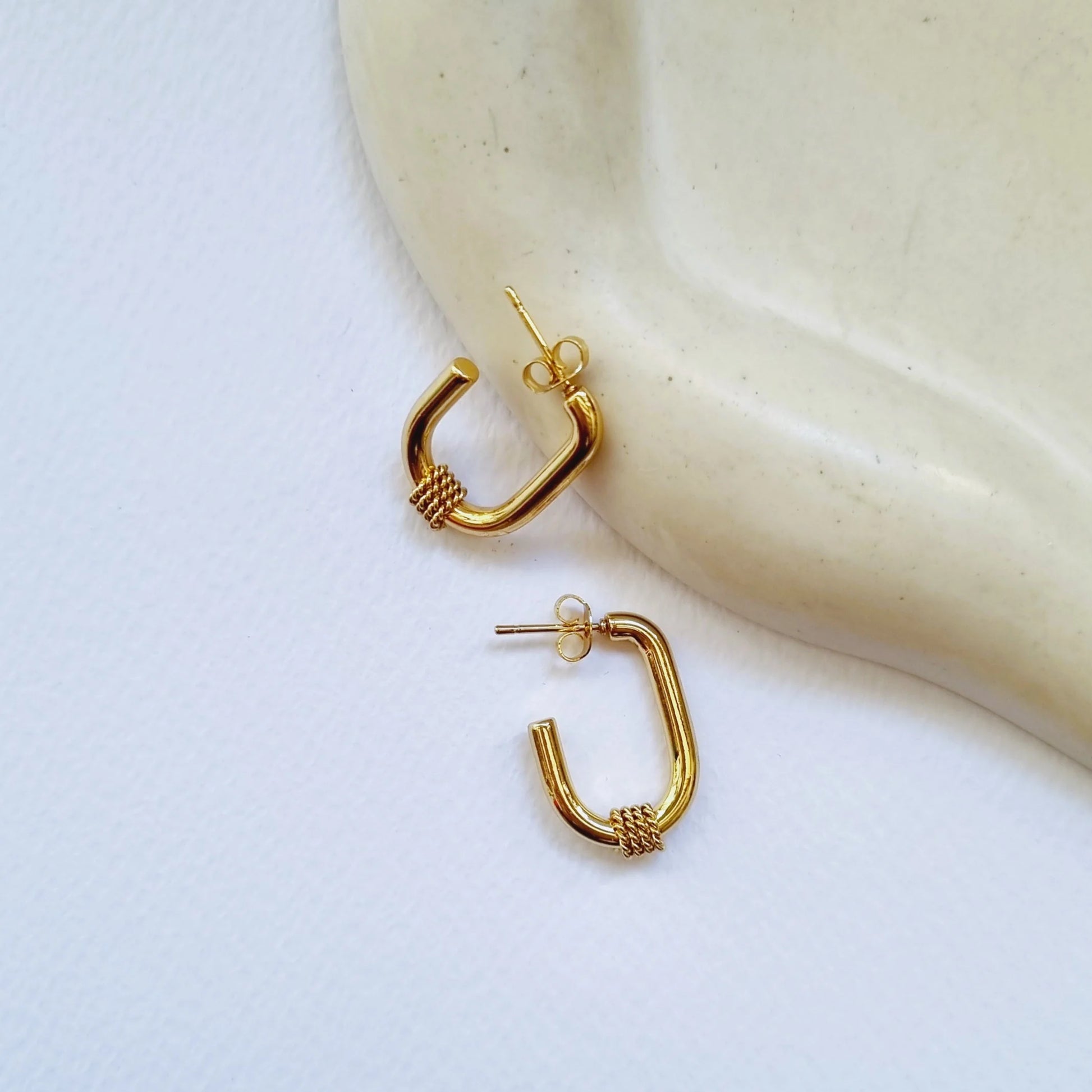 The ‘everyday’ hoops- 18K gold plated