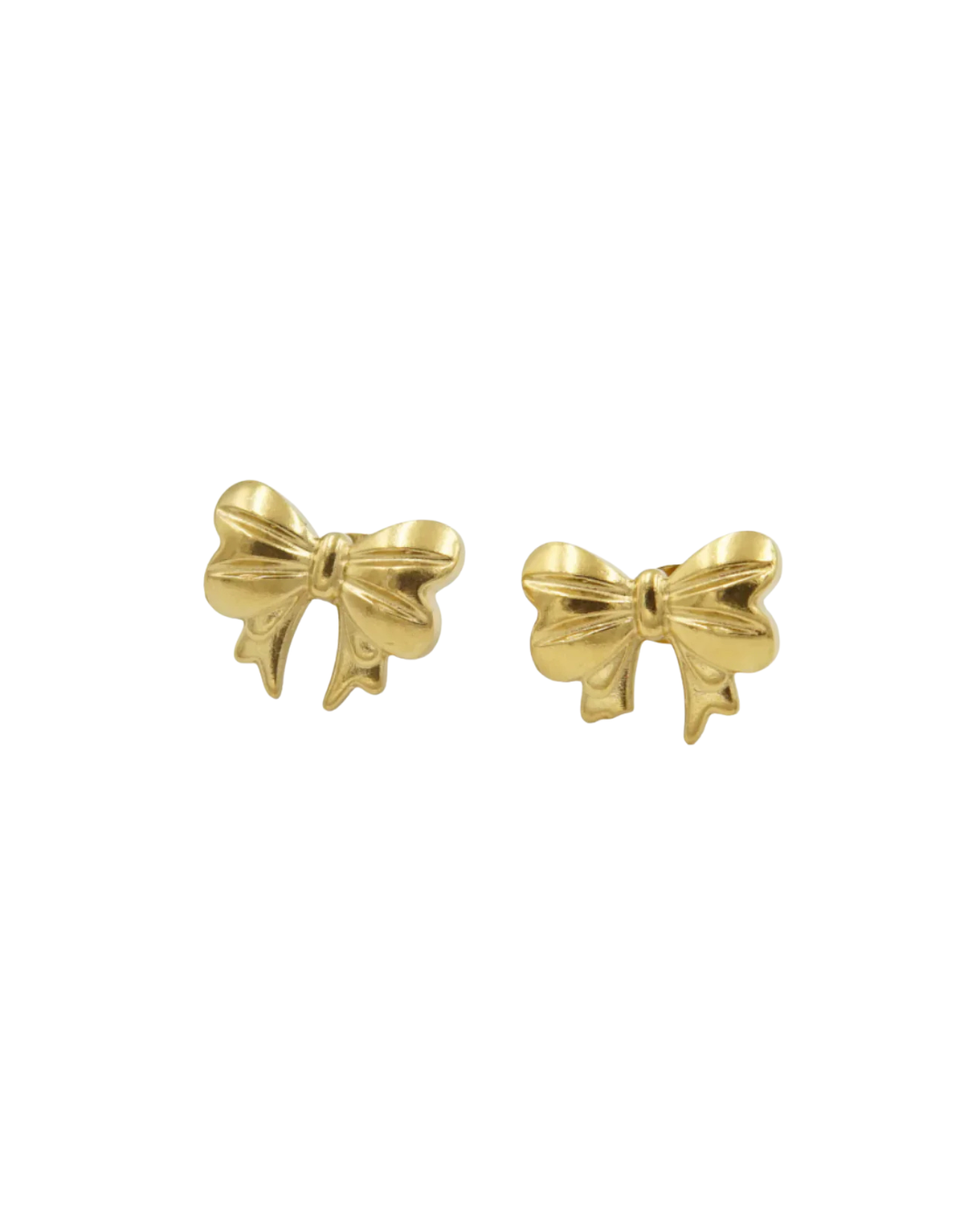Mini bow ties-18K gold-plated