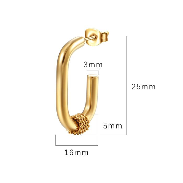 The ‘everyday’ hoops- 18K gold plated