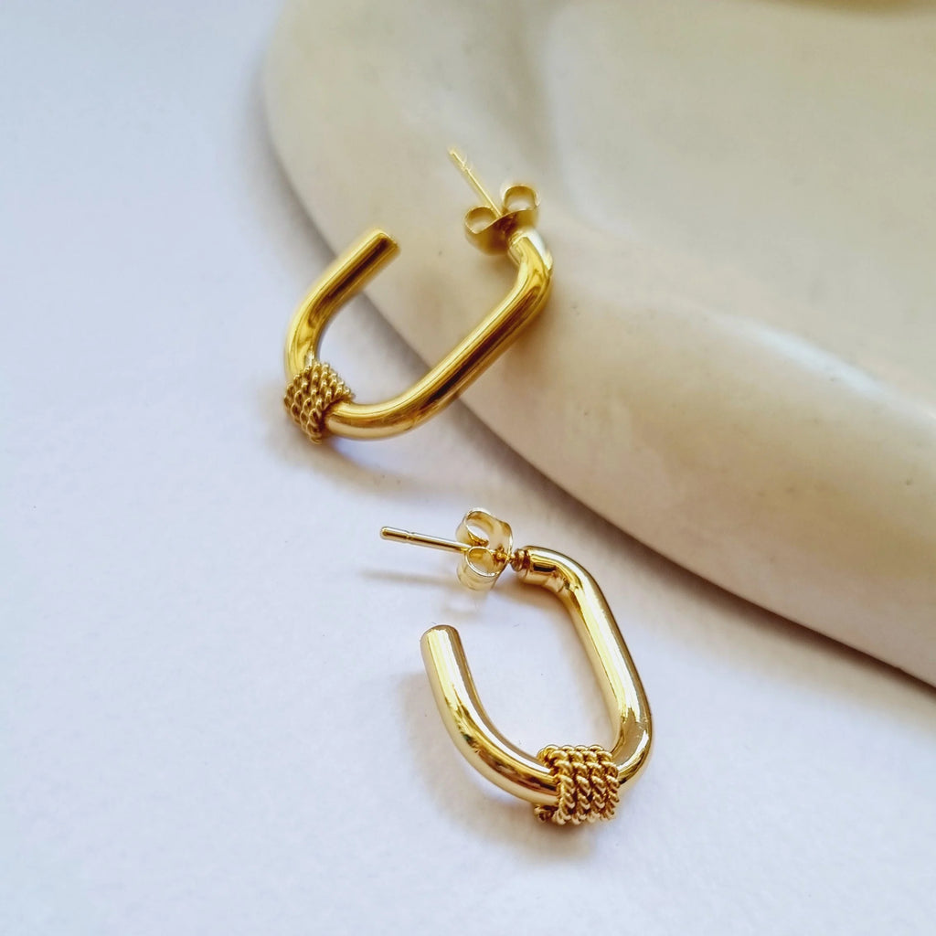 The ‘everyday’ hoops- 18K gold plated