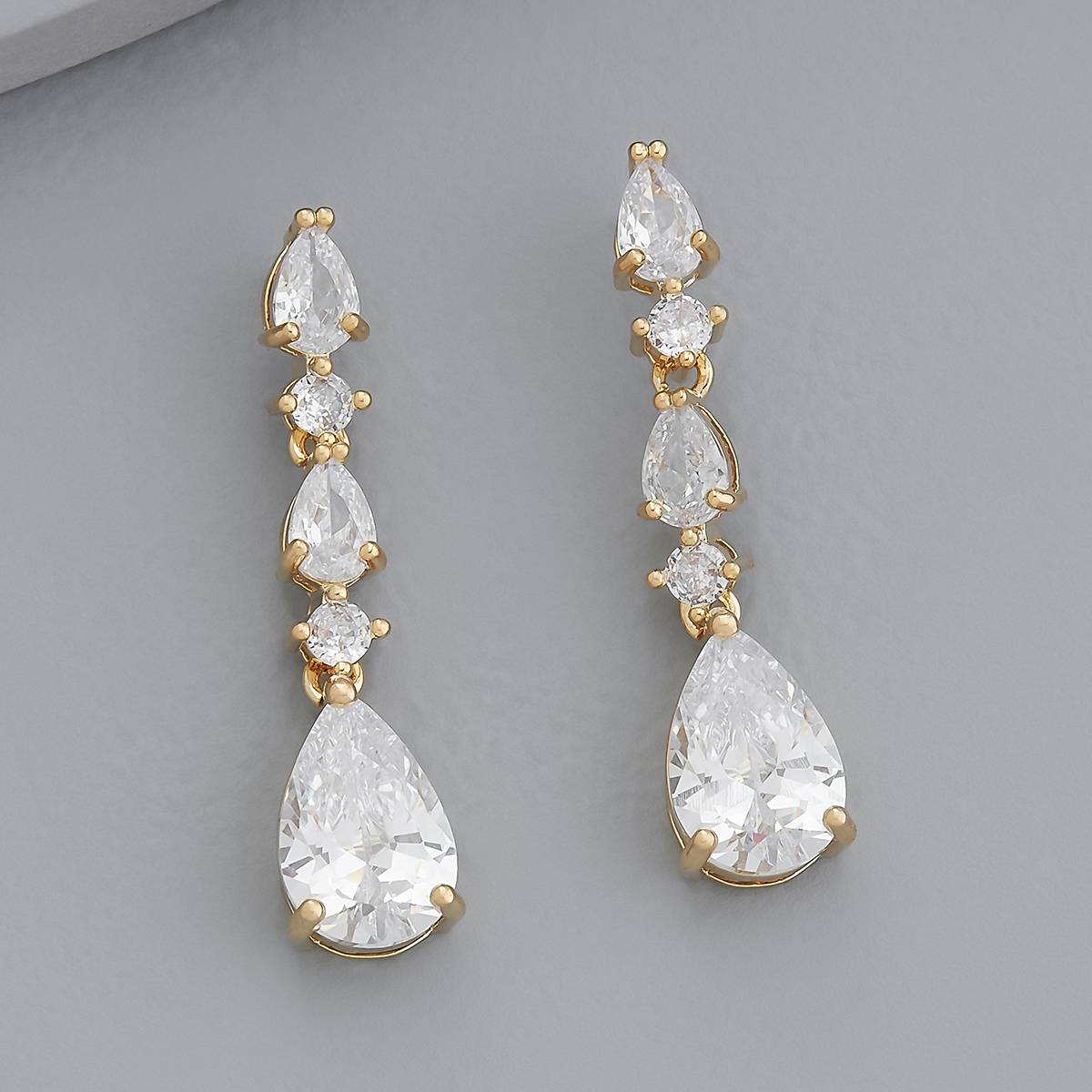 The diamond drop earrings