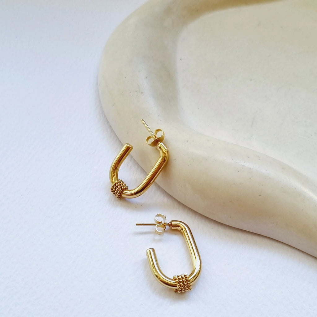 The ‘everyday’ hoops- 18K gold plated