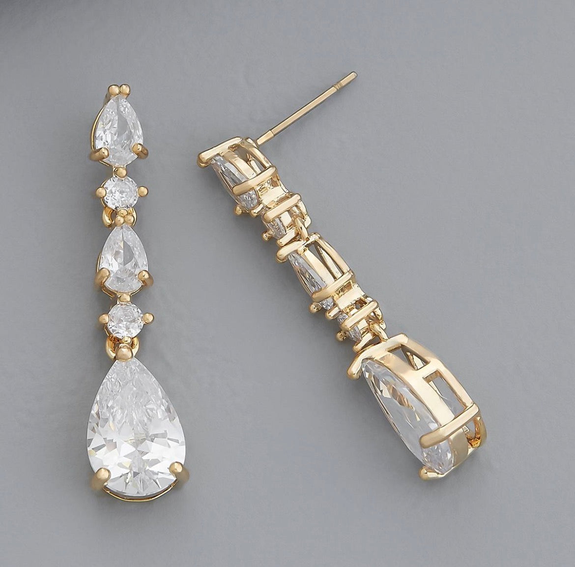 The diamond drop earrings