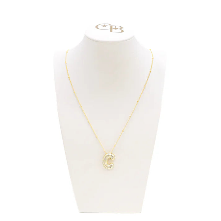 Letter charm necklace