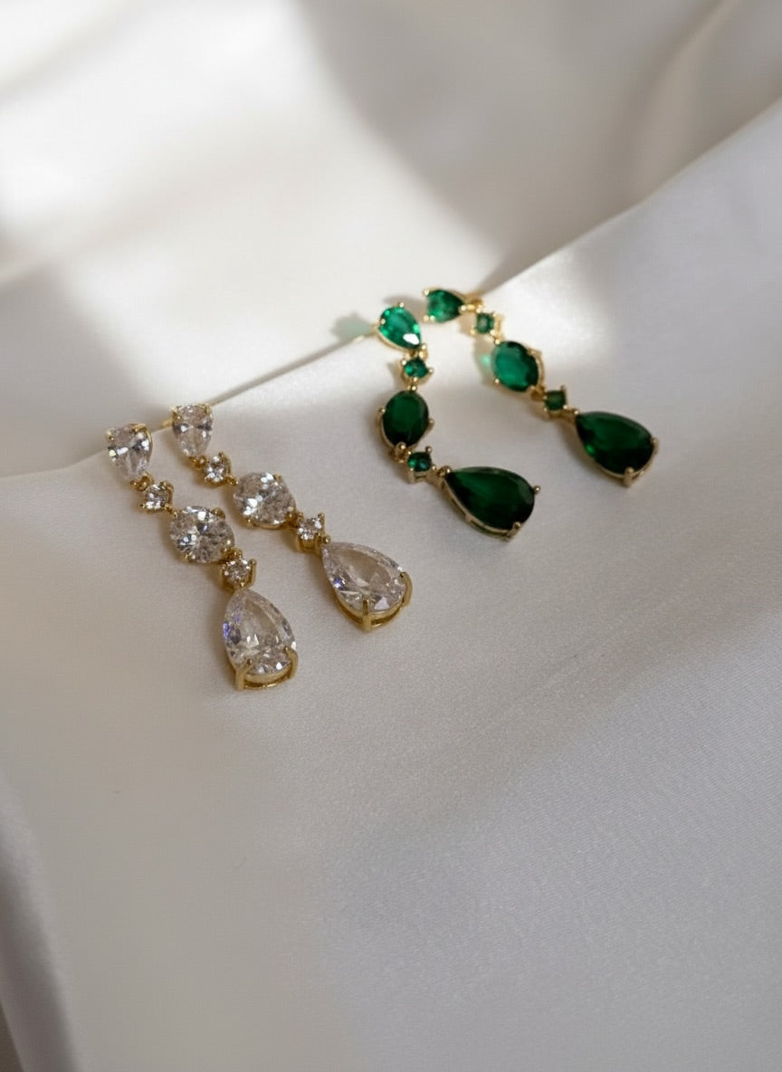 The diamond drop earrings