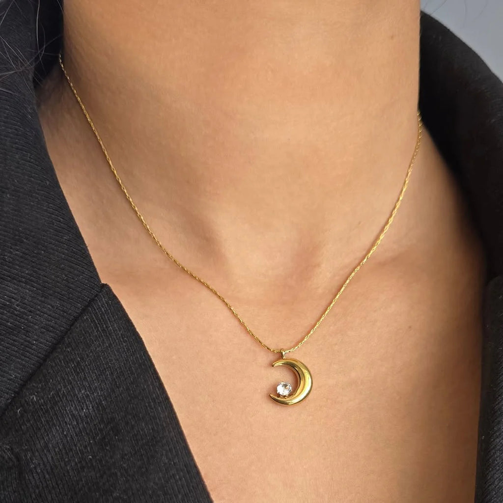 Moon-child necklace