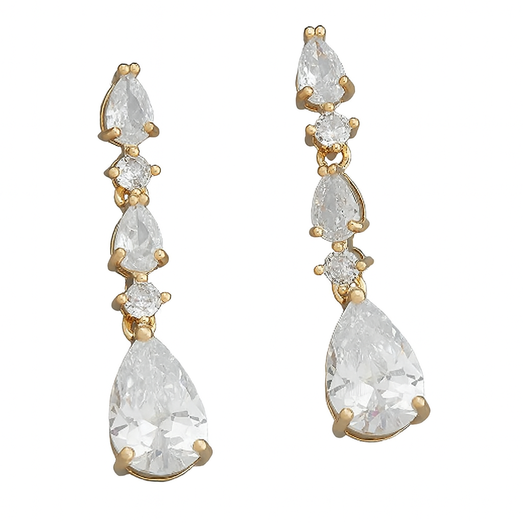 The diamond drop earrings