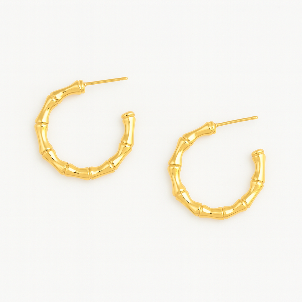 The basic hoops-18K gold-plated