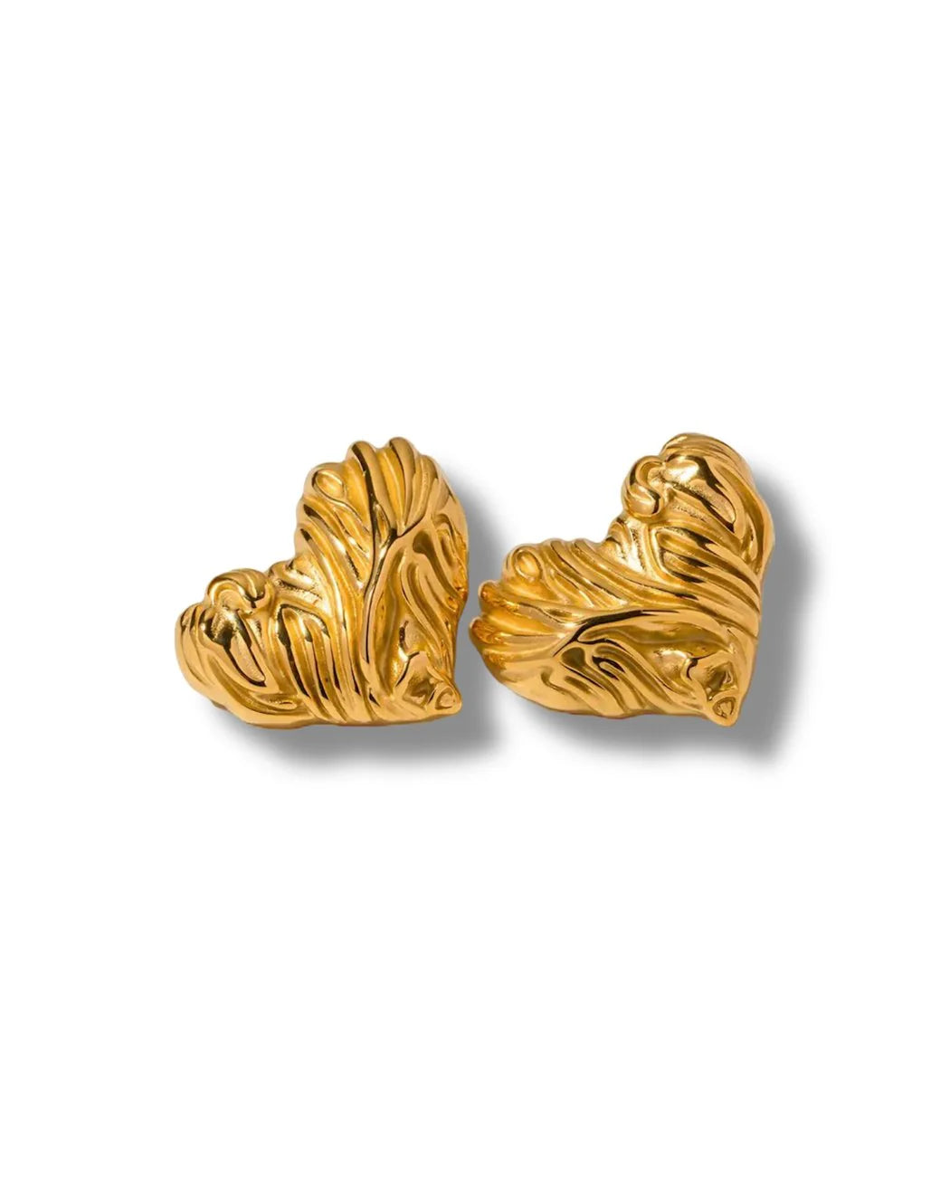 Heart of gold earrings